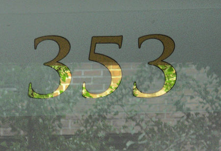 geniune gold leaf transom numbers